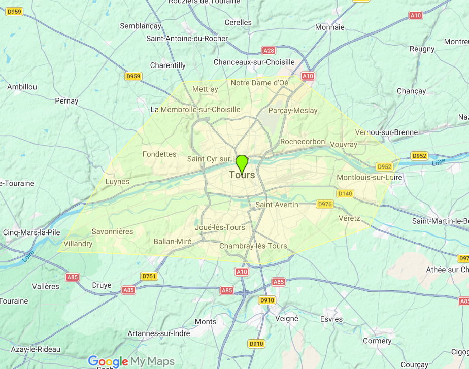 Ma zone d'intervention